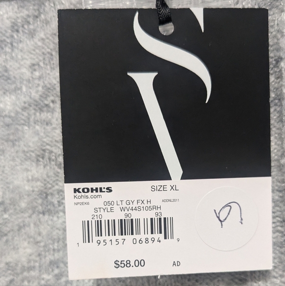 Vera Wang Gray Knit Sweater Skirt - Picture 4 of 5